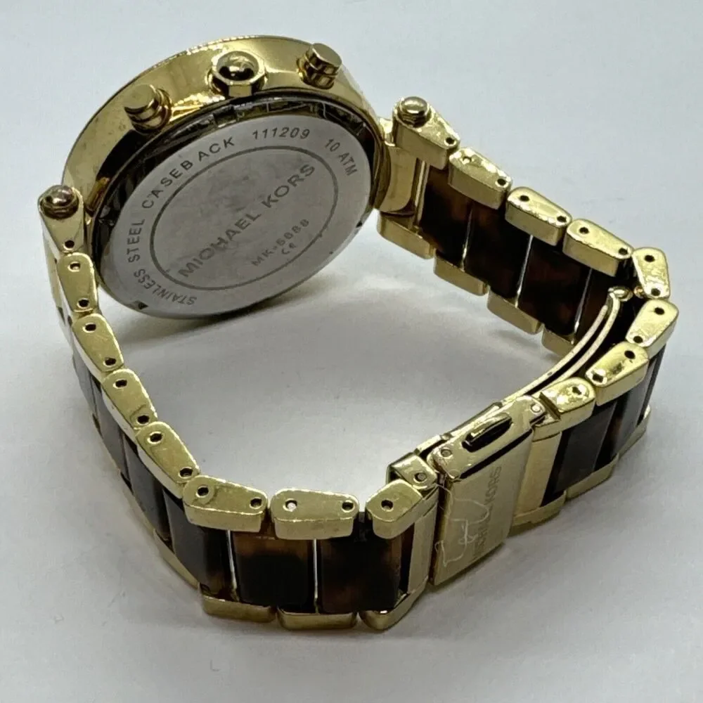 Michael Kors Parker MK5688 Women Two-Tone Analog Dial Quartz Wrist Watch JNA616